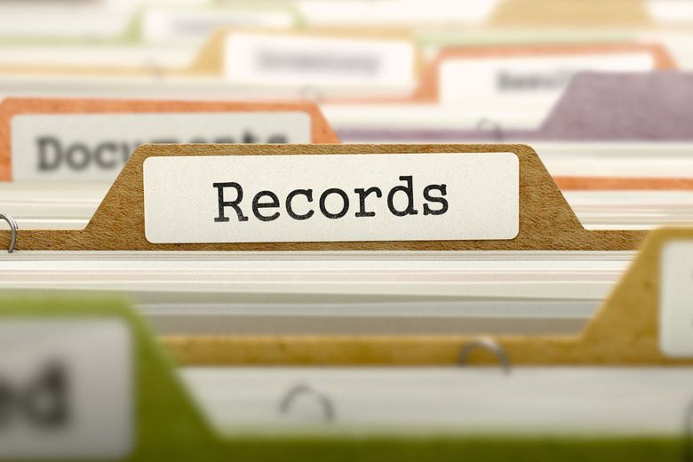 File of record cards