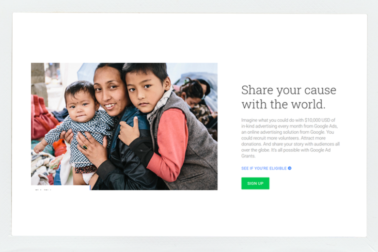 google grants are available to charities for PPC