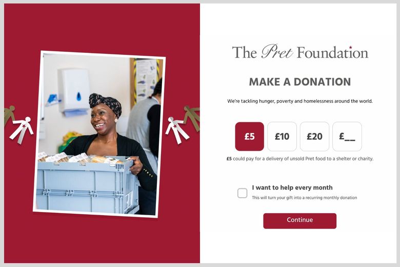 The Pret Foundation's new donation platform
