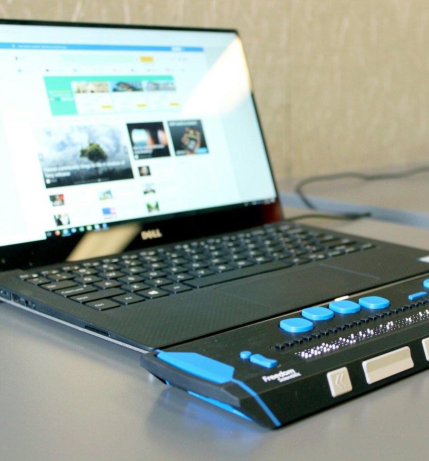 Laptop with updated keyboard to be more accessible