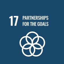 UN Sustainable Development Goal 17 icon showing five interlocking circles, representing partnerships for the global goals.