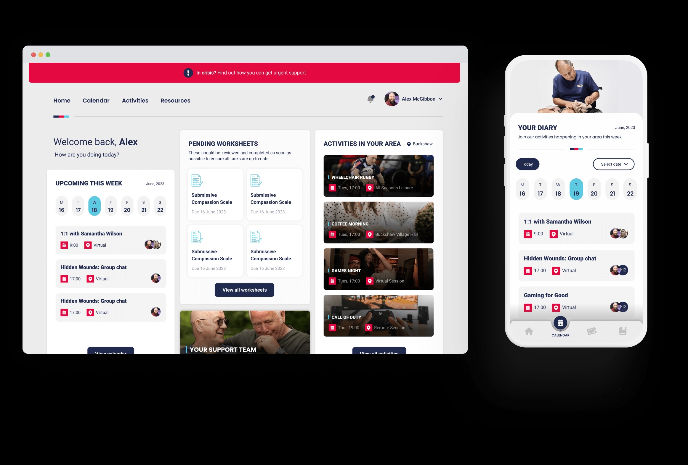 Help for Heroes Beneficiary Portal screenshot