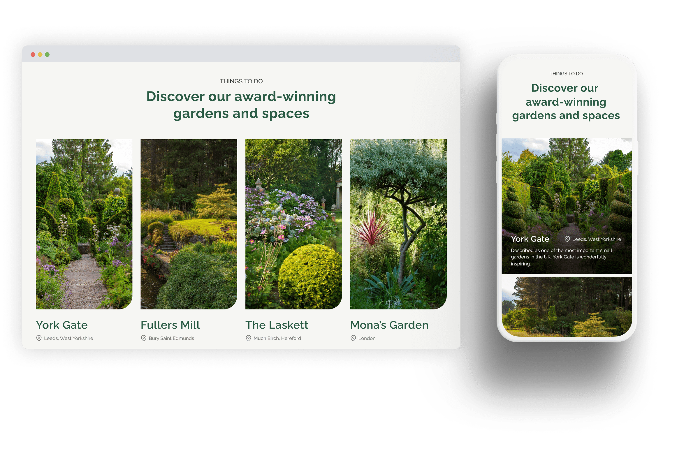 The Perennial website shown on both desktop and mobile